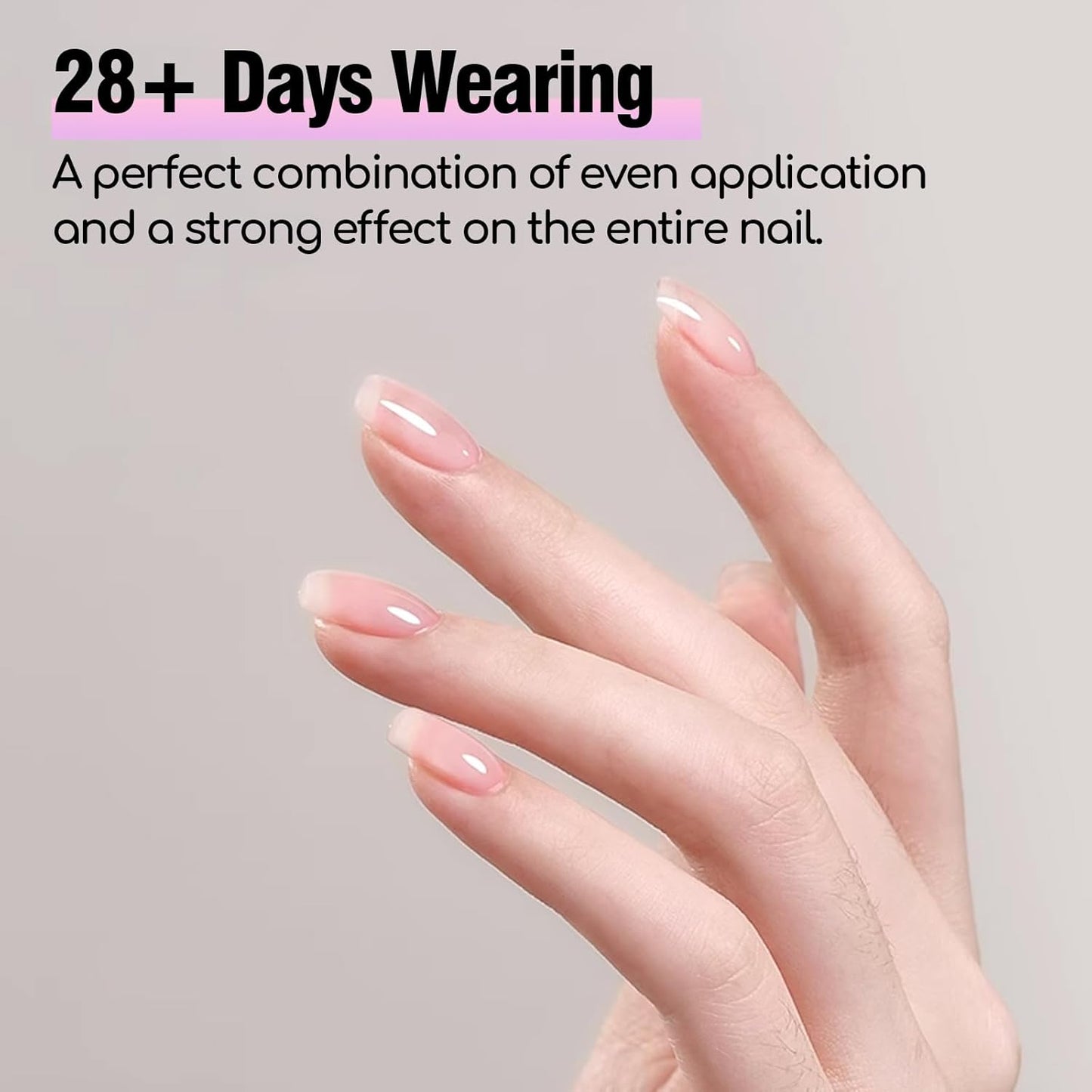 ADHERE Clear Builder Gel for Nails - LED Cured, Extension Rhinestone Nail Glue Gel