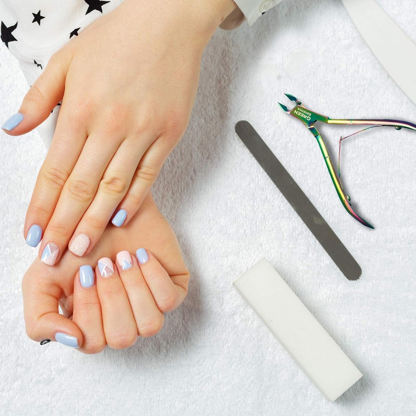 Professional Cuticle Trimmer Nail Cuticle Cutter Stainless Steel Cuticle Nippers with Sharp Blades of Cuticle Remover Clippers Manicure Tools Double Spring for Nail Care Pedicure Nail Tools (Multi)