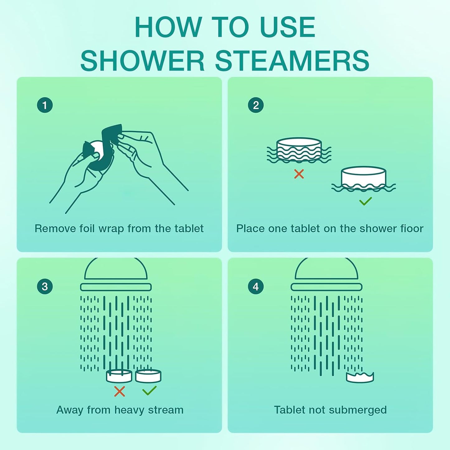 Shower Steamers Aromatherapy - 18 Pack Shower Bombs Birthday Christmas Gifts for Women Men, Eucalyptus for Shower with Essential Oils, Nasal Relief,Self Care Spa Gifts for Women - Eucalyptus & Mint