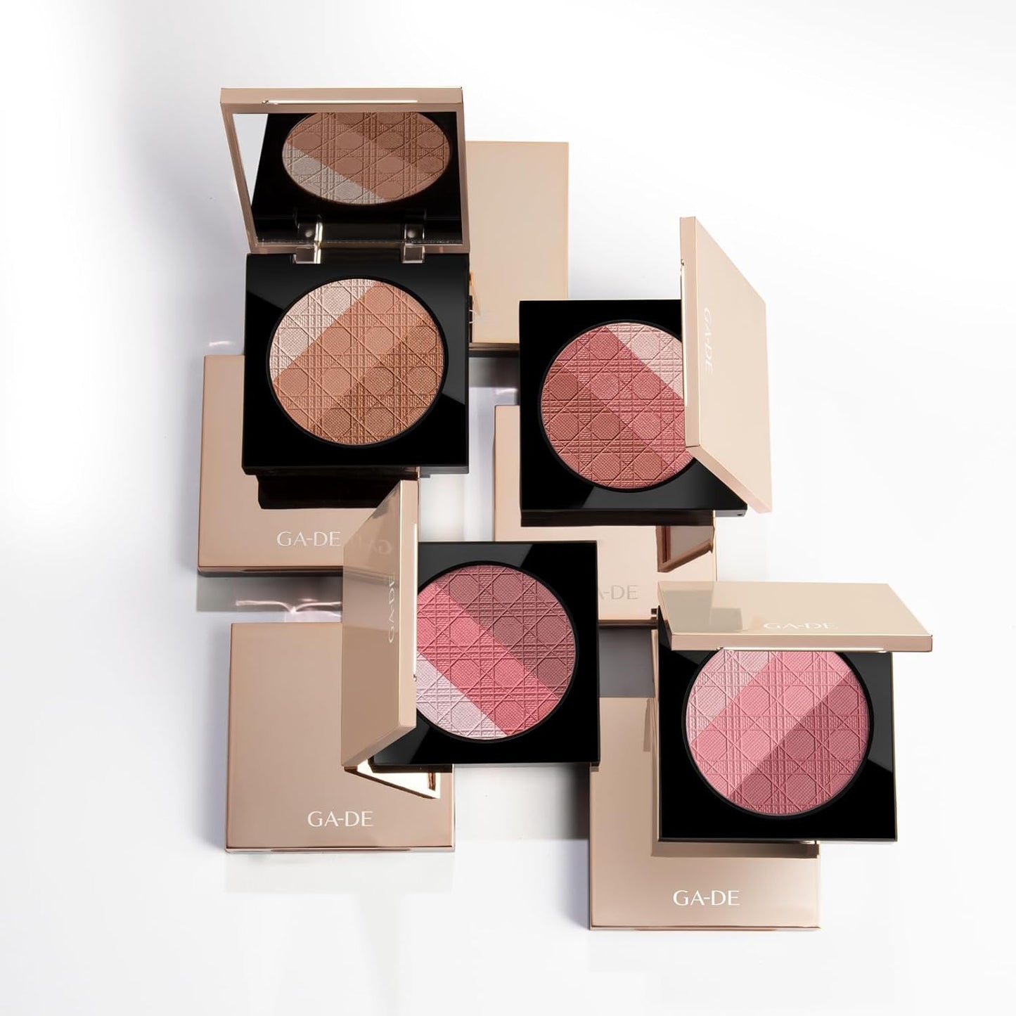 Glow FX Natural Face Palette - Blush for Cheeks, Bronzer Powder, and Highlighter Makeup - Enriched with Jojoba Oil - 139 Blooming Chic - 0.42 oz