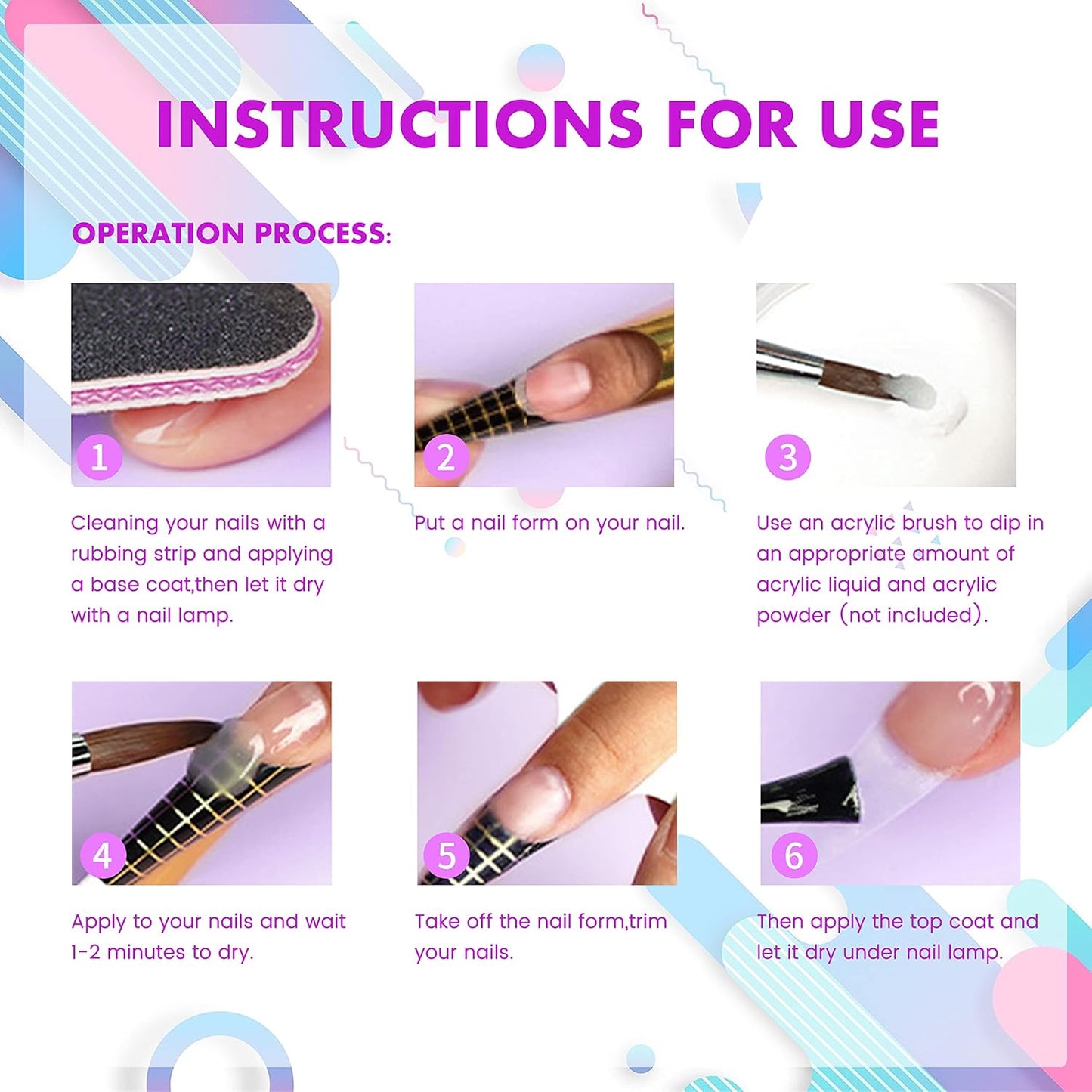 AIJIMEI Acrylic Nail Liquid Monomer 75ml/2.5fl.oz, Acrylic Nail Monomer Liquid Nail Extension Nail System