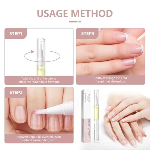 Cuticle Oil Pen for Nail Care – Nourishing Cuticle Revitalizer with Natural Oils, Hydrating & Quick-Absorbing, Mess-Free Applicator, Perfect for At-Home & Salon Use