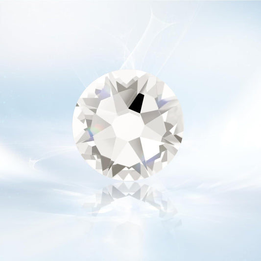 Novani Clear Rhinestones 288pcs Flat Back Round Rhinestone Style 2088 Sparkly Crystal Gemstones for Nail Art and Crafting SS34,7.1-7.3mm