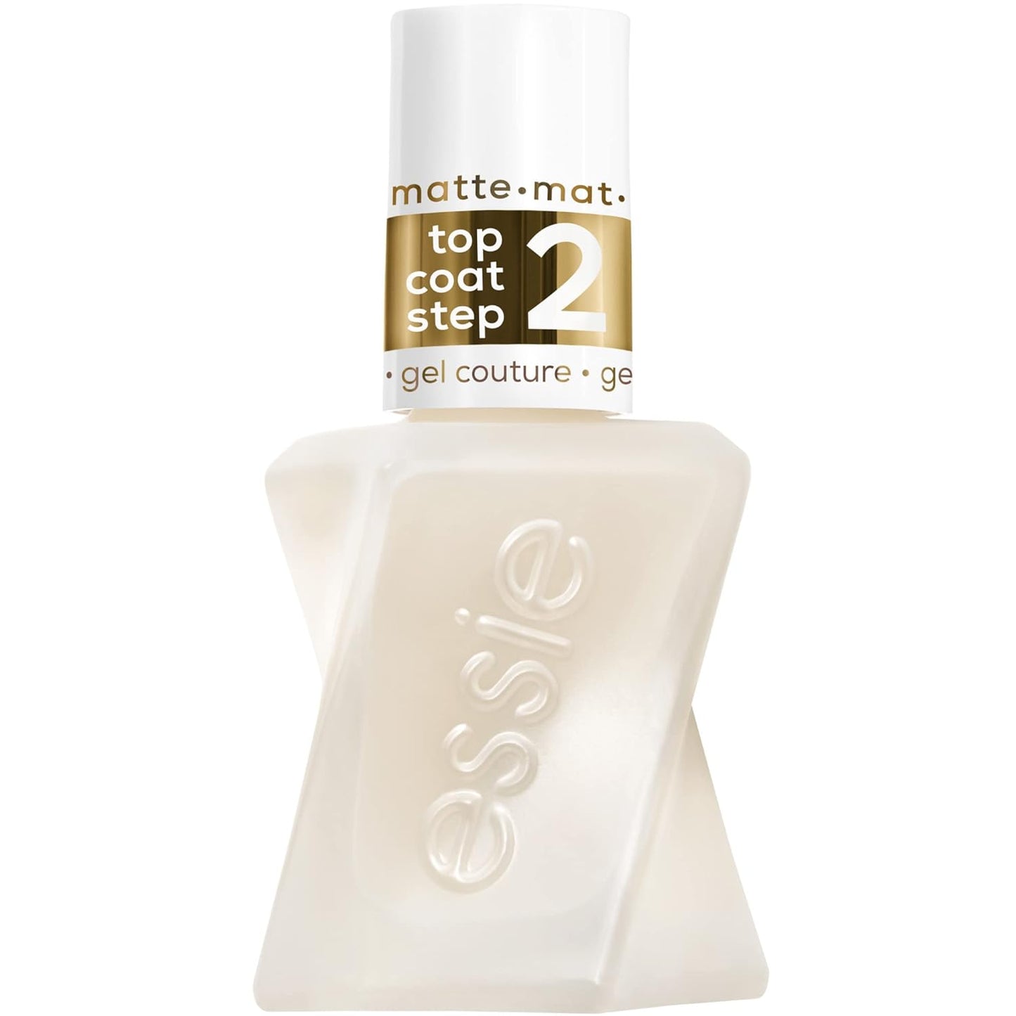 Essie Gel Couture Long-Lasting Nail Polish, 8-Free Vegan, Clear, Matte Top Coat, 0.46 fl oz