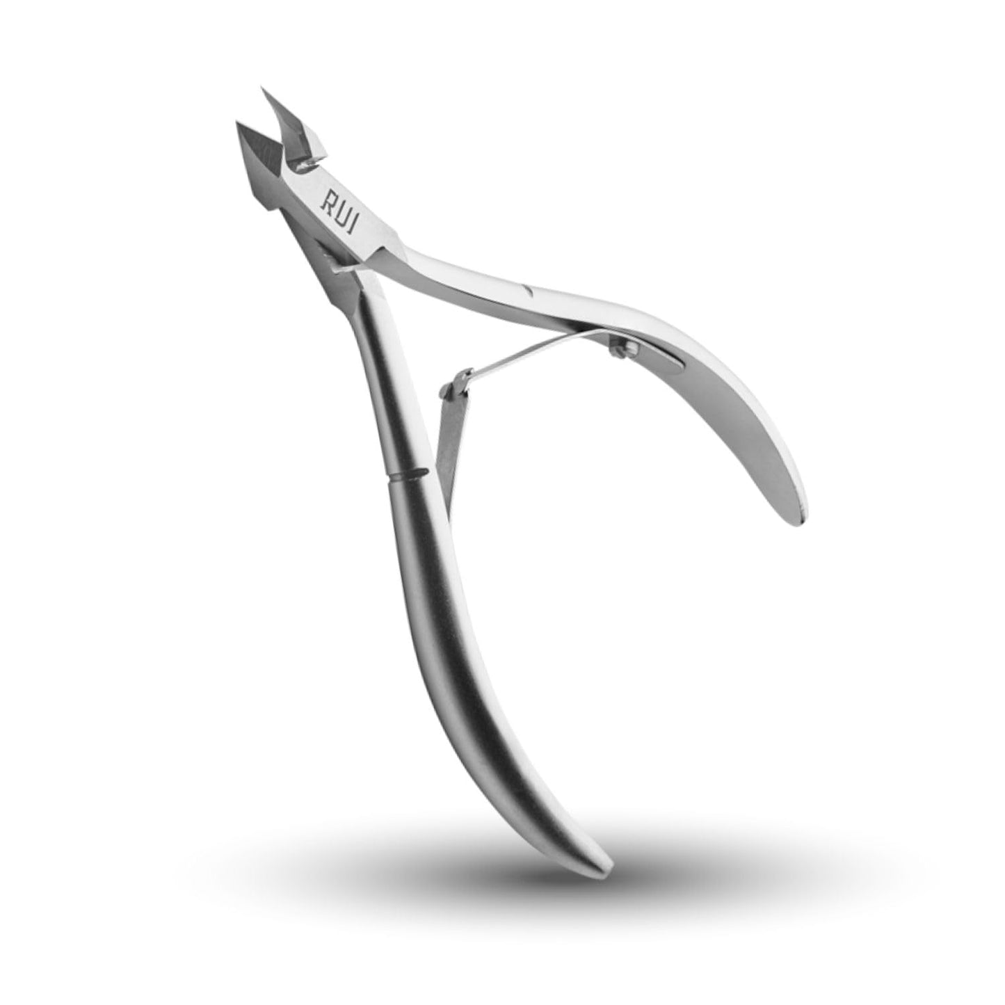 Rui Smiths Professional Cuticle Nippers | Precision Surgical-Grade Stainless Steel Cuticle Trimmer, French Handle, Double Spring, 4mm Jaw (Quarter Jaw)