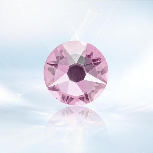 Novani Pink Rhinestones 1440pcs Flat Back Round Rhinestone Style 2088 Sparkly Crystal Gemstones for Nail Art and Crafting SS20,4.6-4.8mm