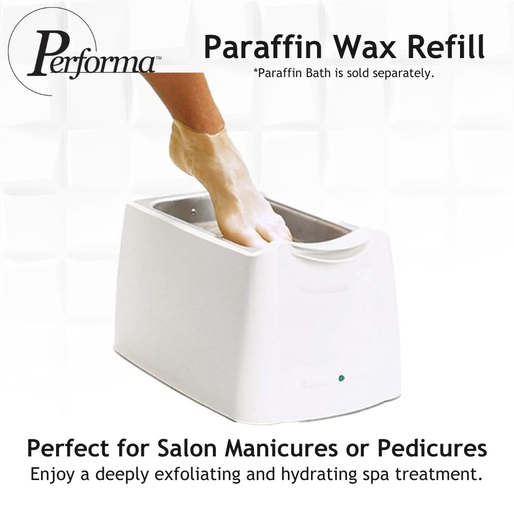 Performa Paraffin Wax Refill, 1 Pound Citrus Scented Beads, Case of 6, Paraffin Bath Wax, Medical Grade Paraffin Wax for Paraffin Bath, Wax Refill for Wax Bath, Good for Hands & Feet