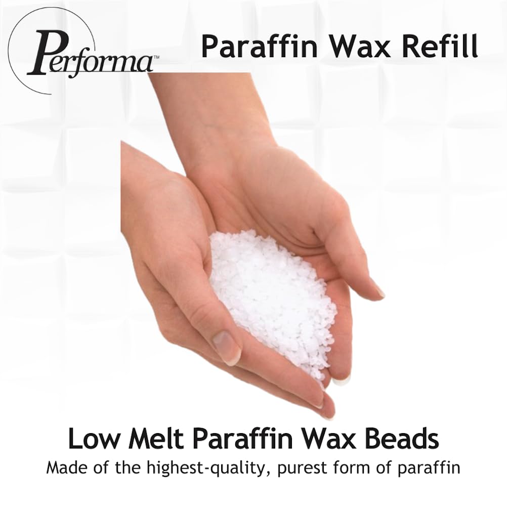 Performa Paraffin Wax Refill, 1 Pound Unscented Beads, Case of 6, Paraffin Bath Wax, Medical Grade Paraffin Wax for Paraffin Bath, Wax Refill for Wax Bath, Good for Hands & Feet