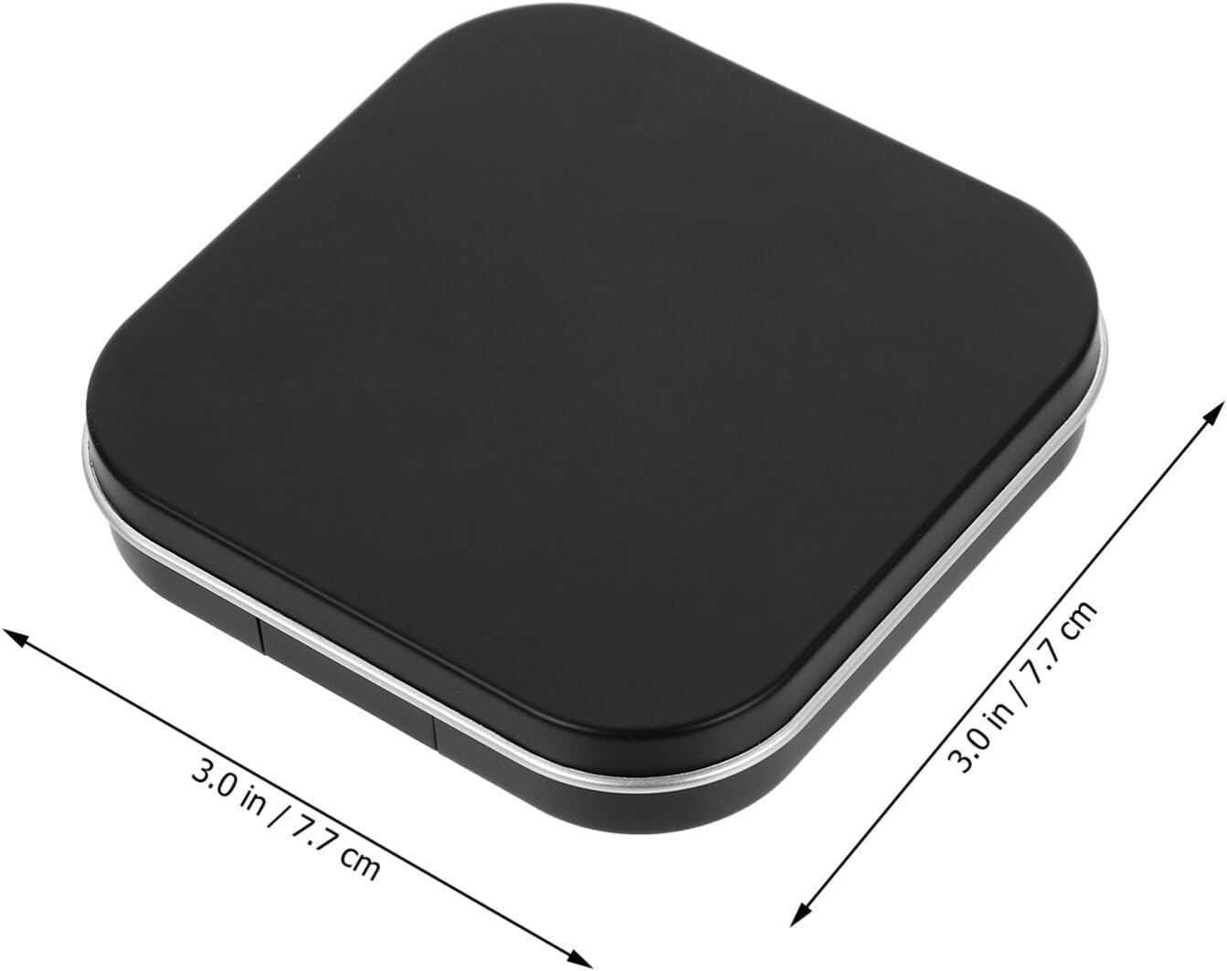 Beaupretty Makeup Palettes 2pcs Empty Eyeshadow DIY Lipstick Lip Balm Blusher Containers Refillable Makeup Storage Case Box with Mirror Black Eyeshadow