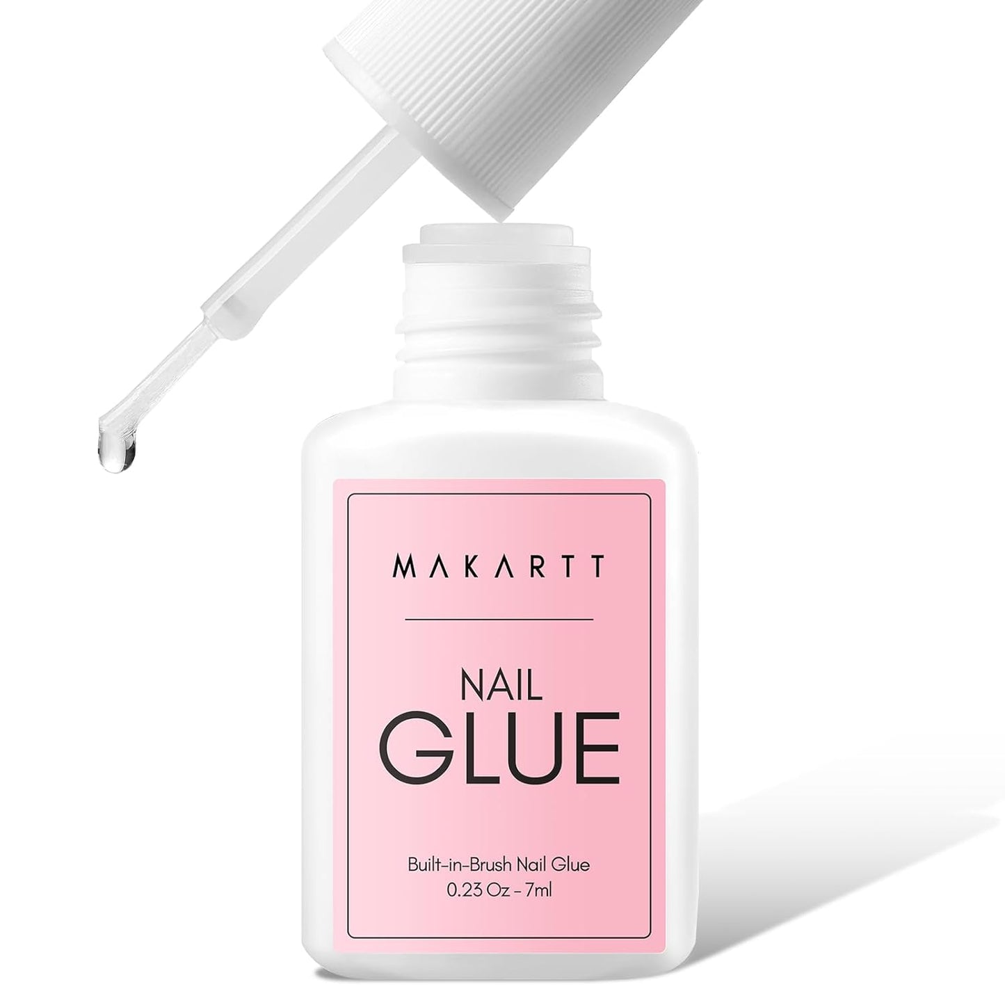 Makartt Super Strong Nail Glue for Press ons: Acrylic Nail Tips-Fake Nails-Salon Quality, Brush On, Quick Dry, Easy Application Durable & Long-Lasting Fast Glue False Nails