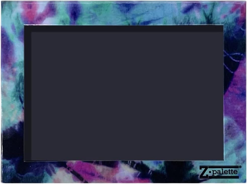 Extra Large Tie Dye Magnetic Makeup Palette, Empty Magnetic Palette, Universal Magnet makeup palette for Eyeshadows, Powders, Customizable Beauty Organizer with Clear Window