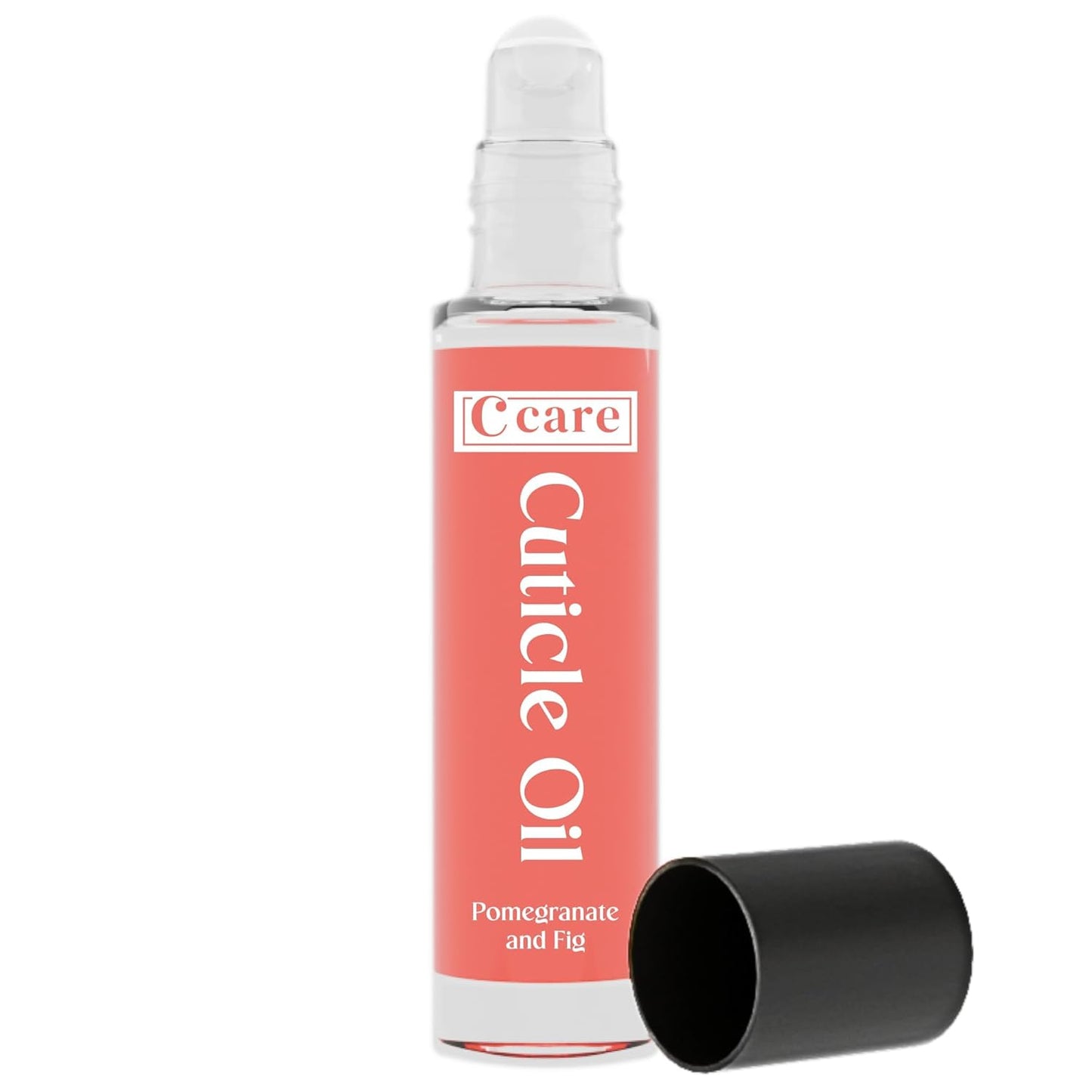 C CARE Pomegranate and Fig Roll-On Cuticle Oil | Natural Revitalizing Hydrating Nail Oil | Repaires Cuticles Overnight | Remedy For Damaged Skin And Thin Nails | Paraben Cruelty Free Formula | 10ml