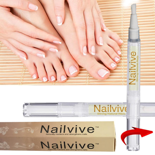 NAILVIVE Nail Serum Powerful Magic-like Silk Proteins Proven Natural Formula Strengthening Hardening nails Instantly Prevents Splits Chips Peels Cracks on Your Nails (PEN APPLICATOR)