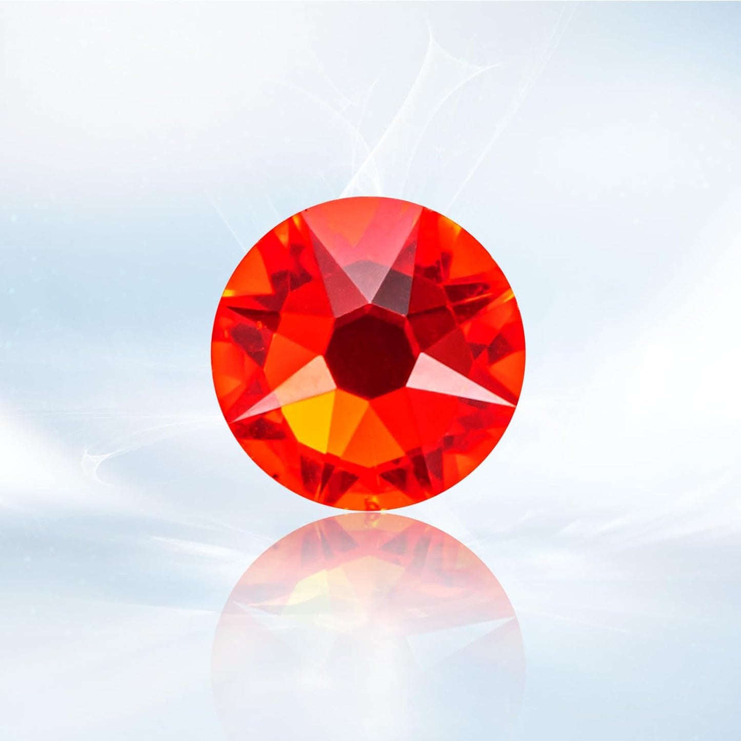 Novani Red Rhinestones 1440pcs Flat Back Round Rhinestone Style 2088 Sparkly Crystal Gemstones for Nail Art and Crafting SS16,3.8-4.0mm