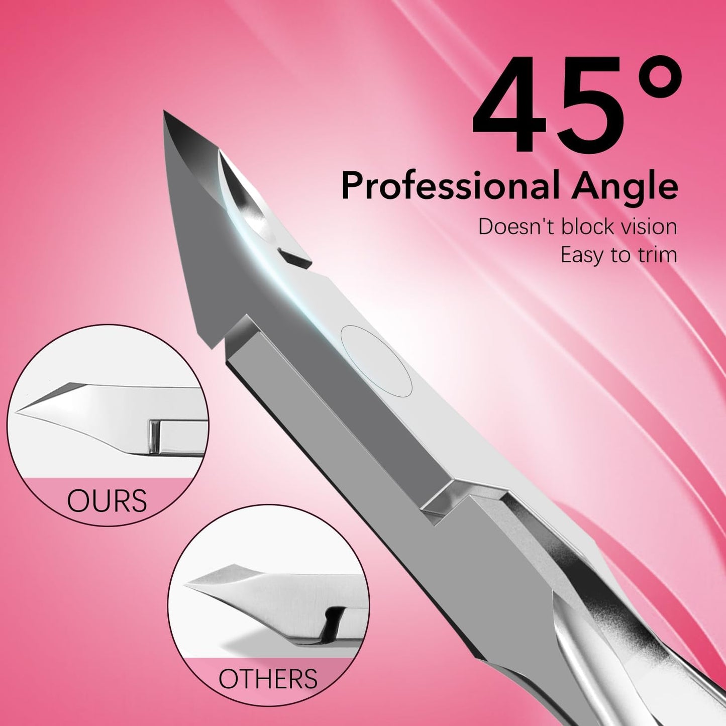 Cuticle Trimmer Professional Extremely Sharp Cuticle Nippers Stainless Steel Clippers Cutter Remover Manicure Nail Tools for Women