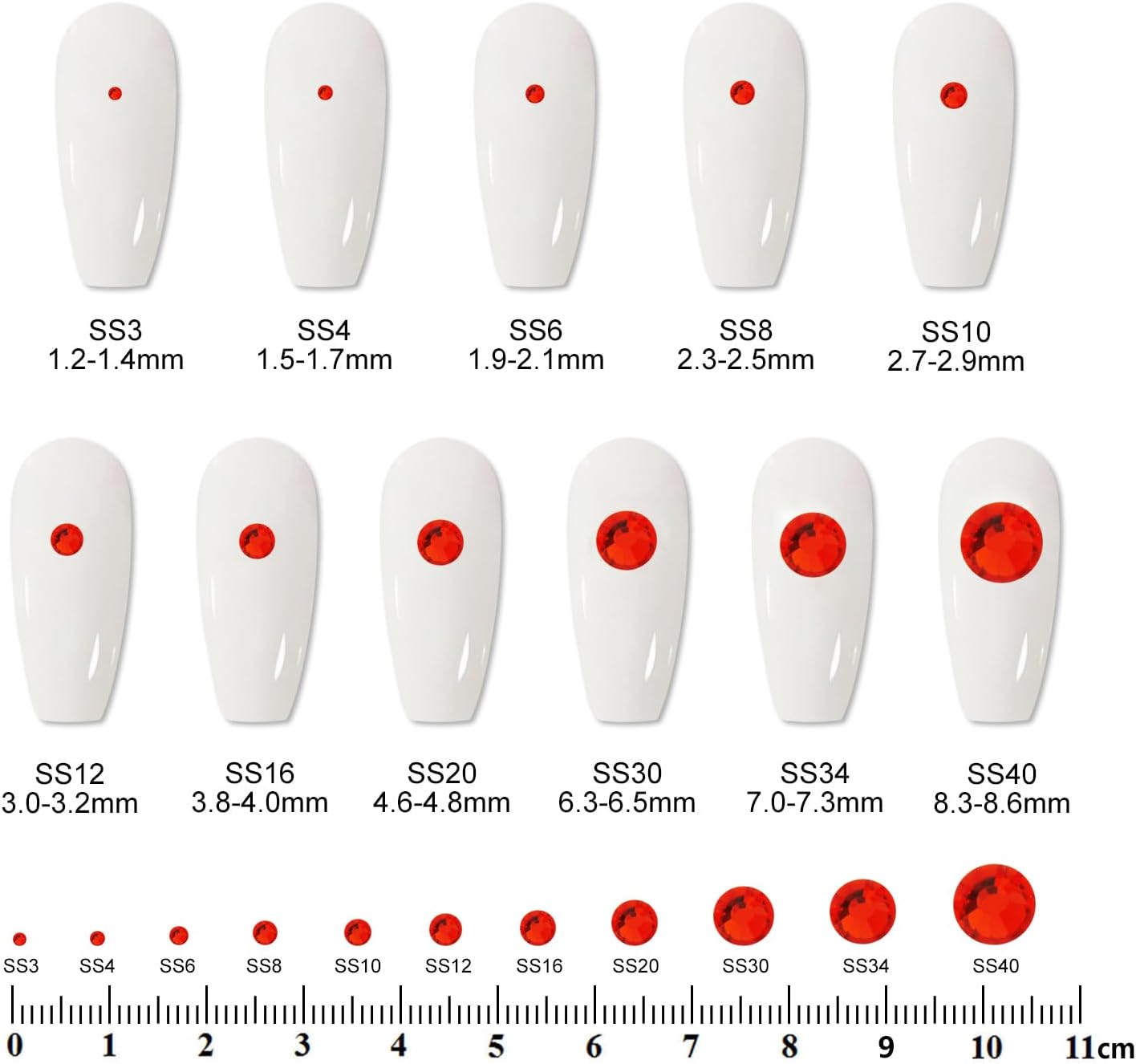 3000PCS SS8 Flatback Rhinestones | 12-Facet Diamond-Cut Glass Gems for Nail Art, Clothing, DIY Crafts |Glue-On Decoration Stones with Silver Backing(Hyacinth)