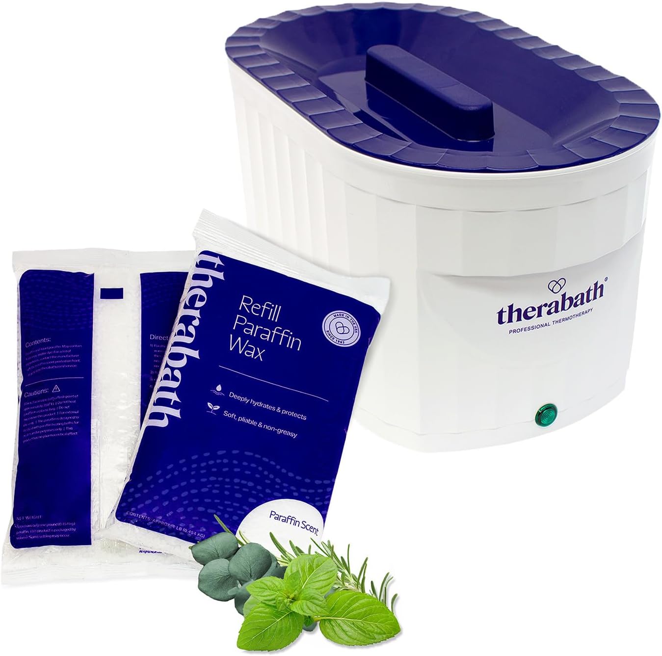 Therabath Professional Thermotherapy Paraffin Bath - Arthritis Treatment Relieves Muscle Stiffness - For Hands, Feet, Face and Body - 6 lbs Wintergreen