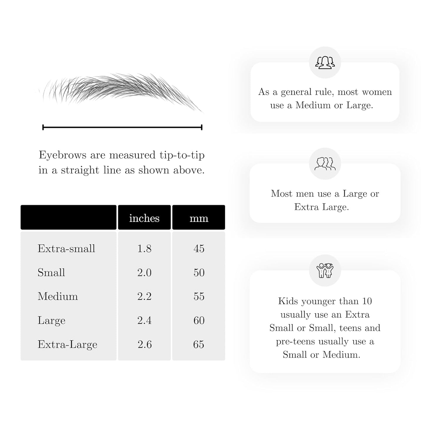 (10 pairs) Ash Brown Temporary Eyebrow Tattoo - Extra Small Size - Waterproof & Smudgeproof - Assertive Arch Style Eyebrow Stickers - Sheet Lasts up to 30 Days - Won't Work on Existing Brows