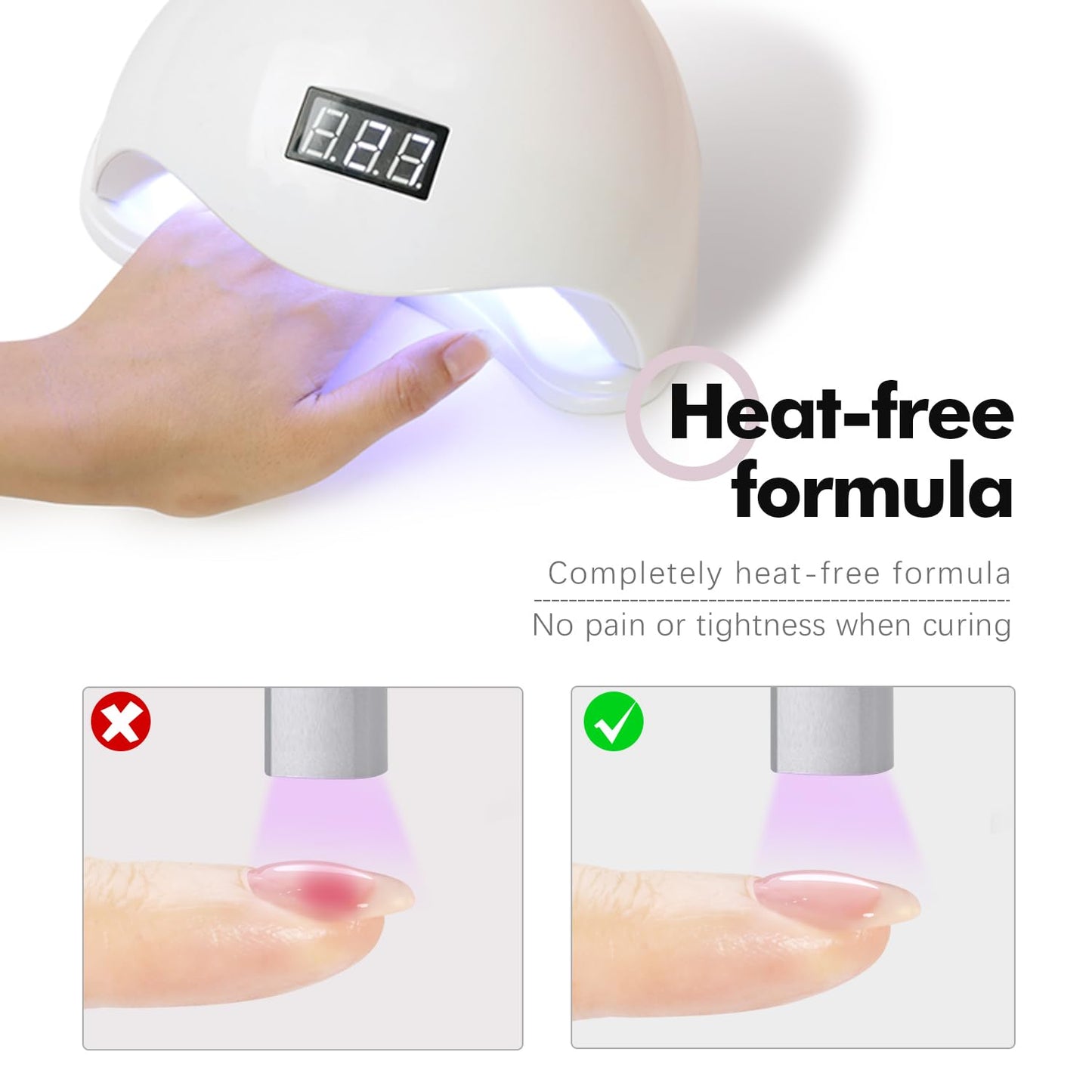 FZANEST Heat-Free Builder Nail Hard Gel For Nails Extension Sculpting Overlay Cool Nude Hema TPO-Free UV LED Gel Soak Off #05