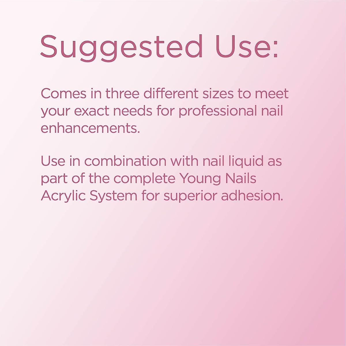 Young Nails Acrylic Cover Powder - Self-Leveling Acrylic Nail Powder, Clear Nude Pink White Acrylic Powder for Nail Extenstion, Professional Grade, Superior Adhesion, Color - Cherry Blossom, 660g