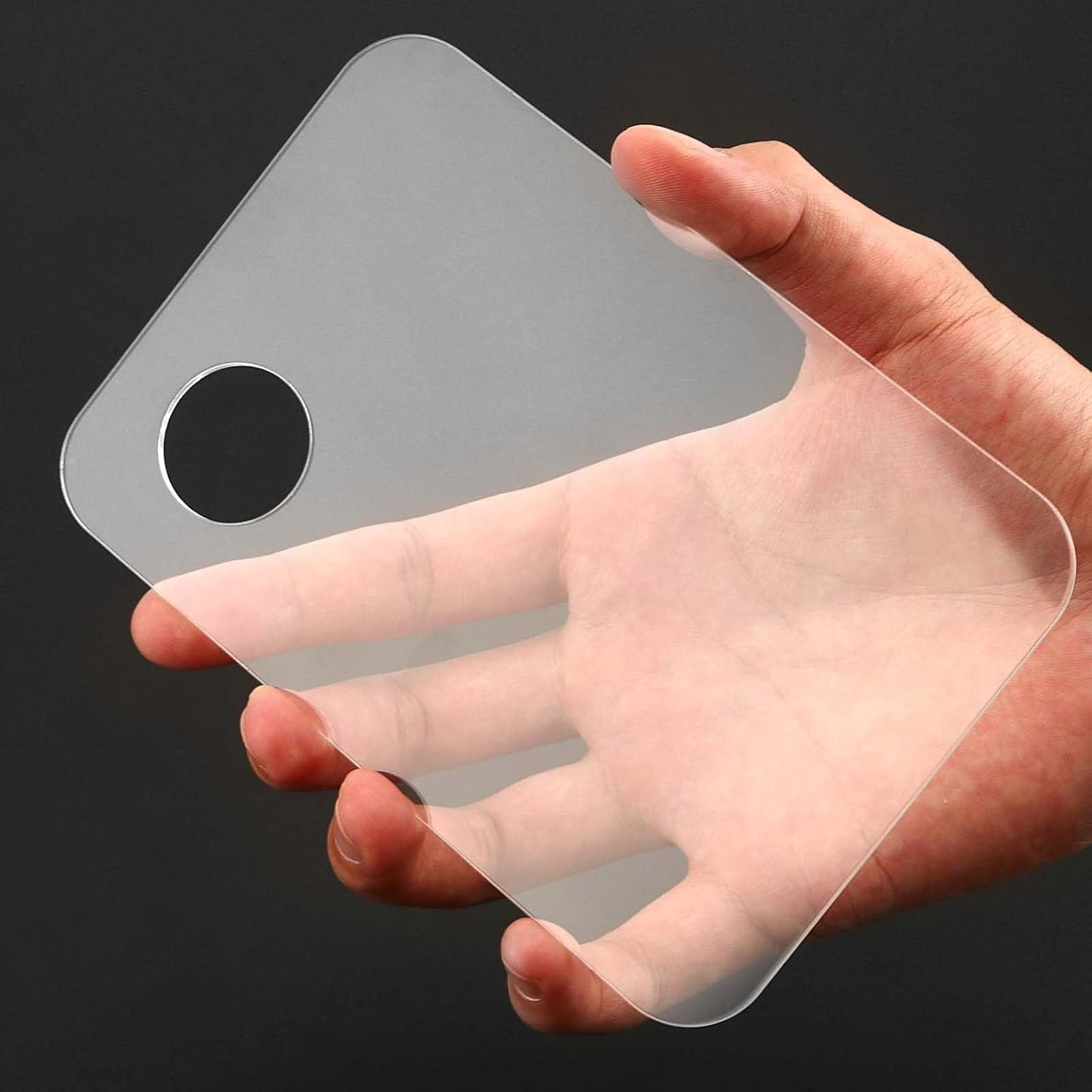 6 PCS Acrylic Makeup Palette, Clear Makeup Palette Mixer with Spatula, Makeup Palette Mixer Tray for Painting, Makeup and Art Craft