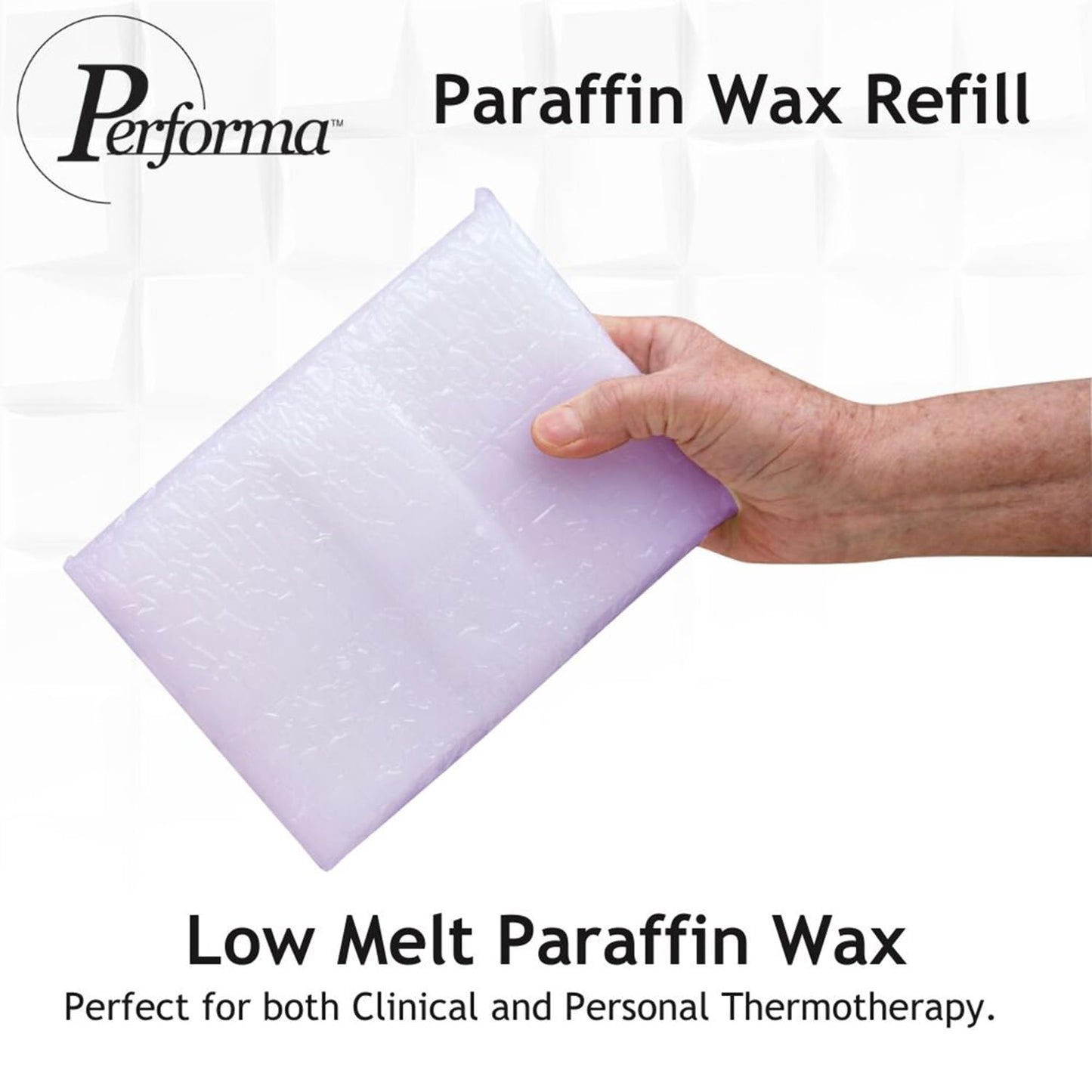 Performa Paraffin Wax Refill, 1 Pound Lavender Scented Blocks, Case of 36, Paraffin Bath Wax, Medical Grade Parraffin Wax for Paraffin Bath, Wax Refill for Wax Bath, Good for Hands & Feet