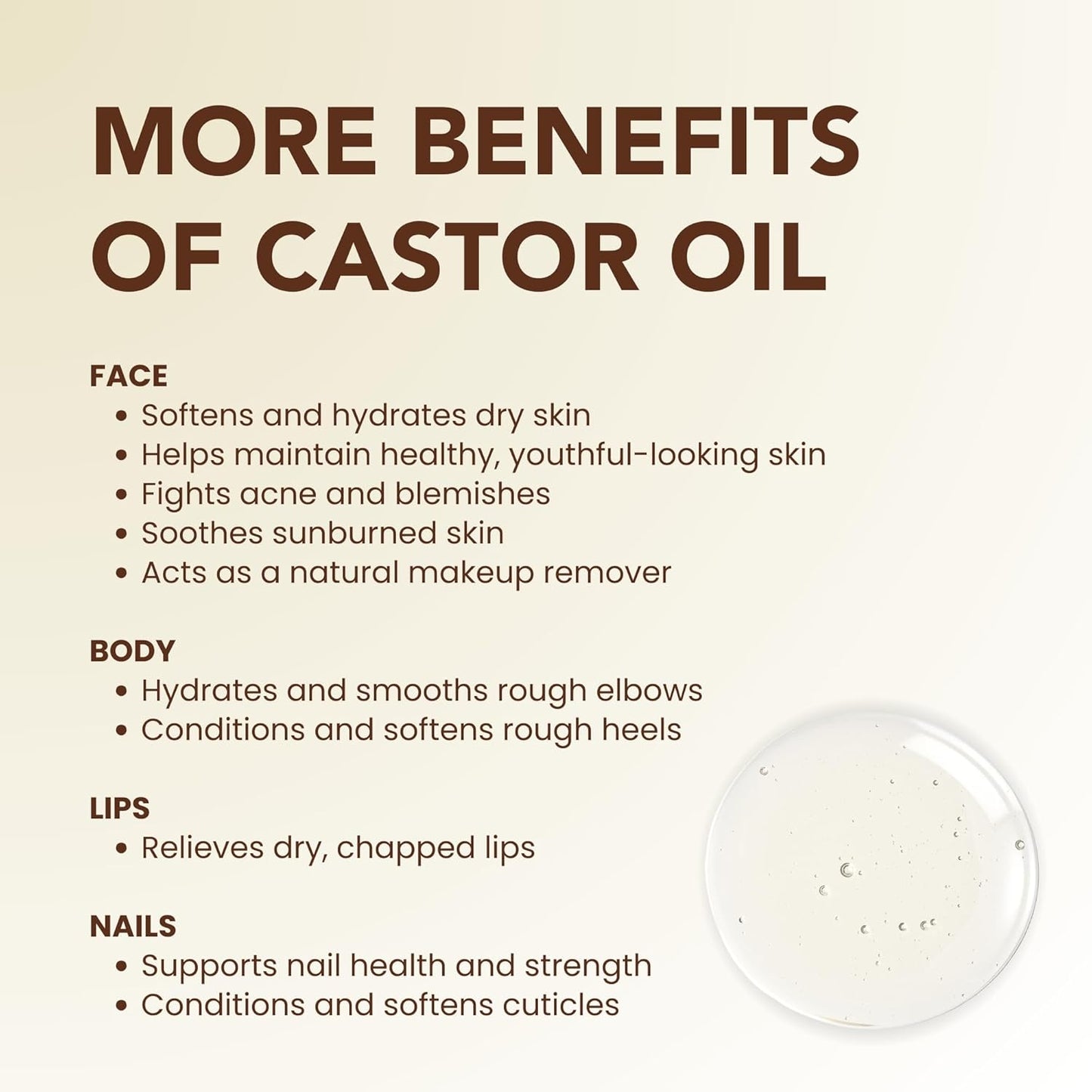 Organic Castor Oil (4oz) - 100% Pure Natural Cold-Pressed Hexane-Free USDA Certified - Glass Bottle - Hair Growth Oil for Scalp Eyelashes Face Skin - Dry Skin Moisturizer Natural Hair Care