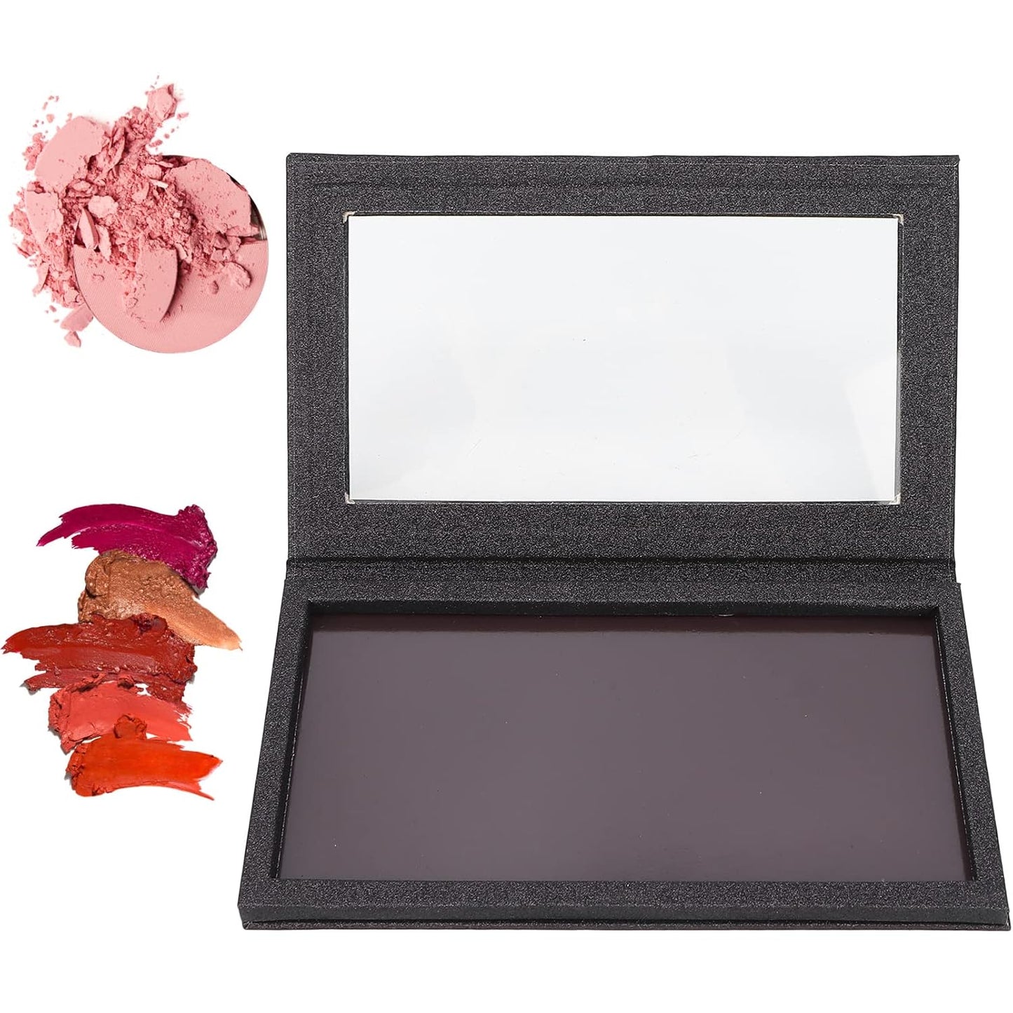 Empty Magnetic Palette, Professional Magnetic Palette Eyeshadow Lipstick Storage DIY Empty Makeup Display Pans Portable Makeup Palette For Travel Home and Daily Use, 8.07 x 4.88in