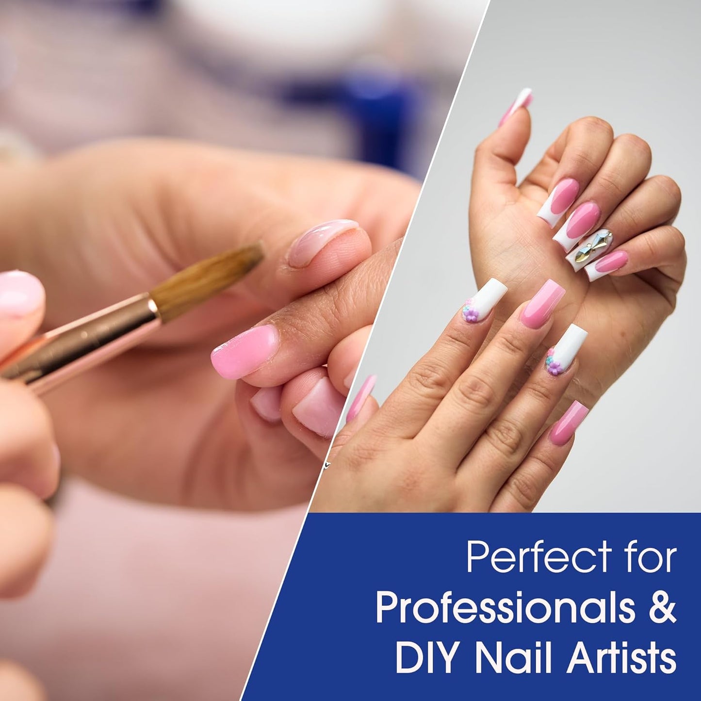 Nomma Plus Professional Liquid Monomer, EMA Nail Liquid for Acrylic Powder, Non-Yellowing Monomer, 8oz Bottle, Professional Salon Quality Manicure and Pedicure Supplies