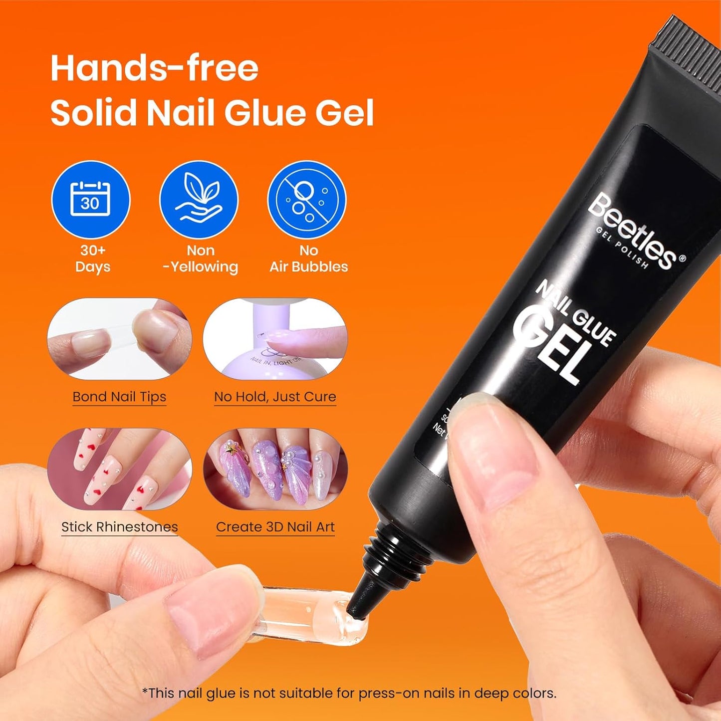 Beetles Gel Nail Kit Short Almond with Nail Dehydrator and Primer, 576Pcs Half Matte Etch-X Gel Nail Tips Solid Nail Glue Mini Nail Lamp Acrylic Nail Tips Easy DIY Nail Extension Set Gift for Women