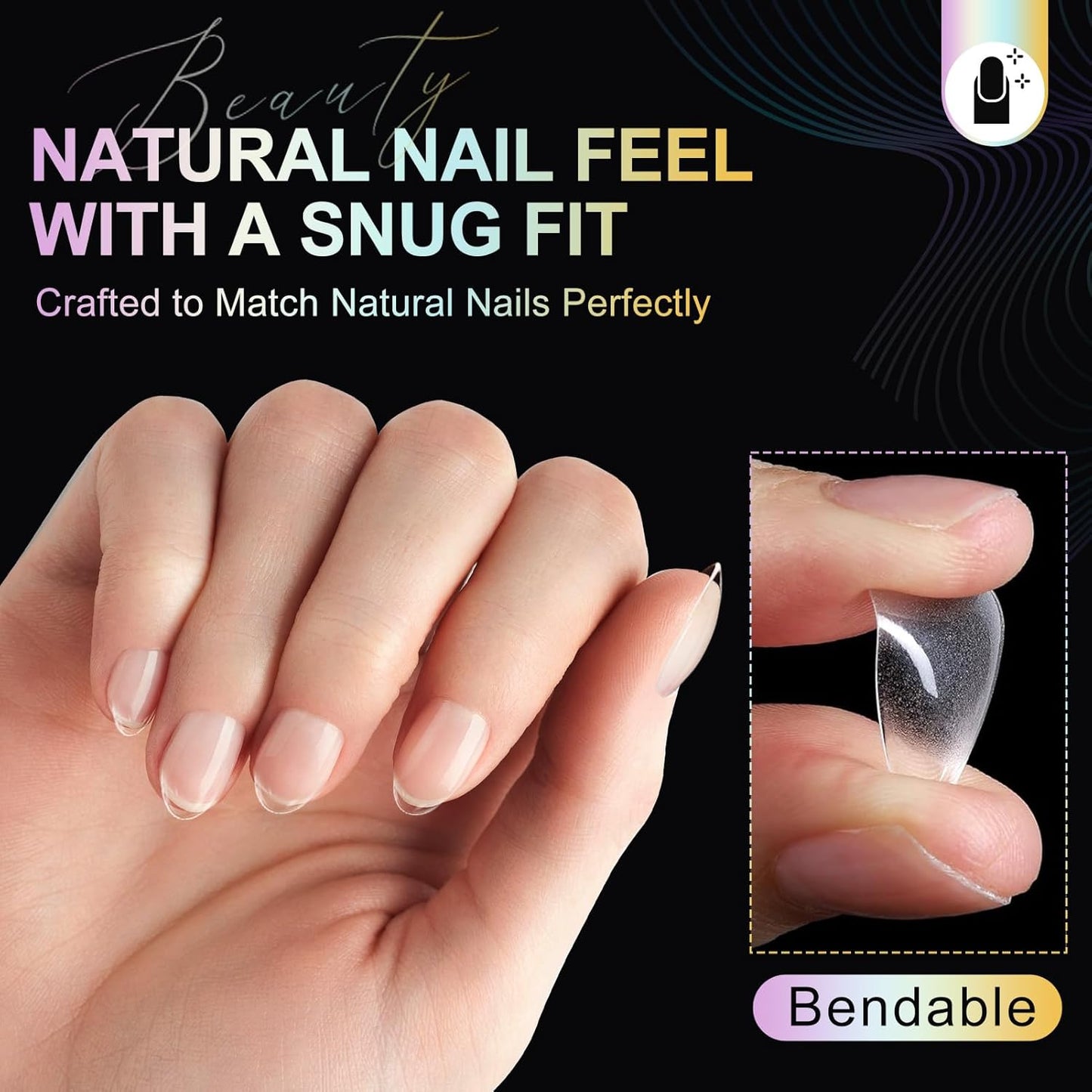 Almond Nail Tips Extra Short Soft Gel Nail Tips 240Pcs Short Almond Shaped Full Cover Nails Tips Half Matte Gelly Press on Fake Nails Tip for Acrylic Nail Tip Extension Home DIY & Salon Nails 12 Sizes