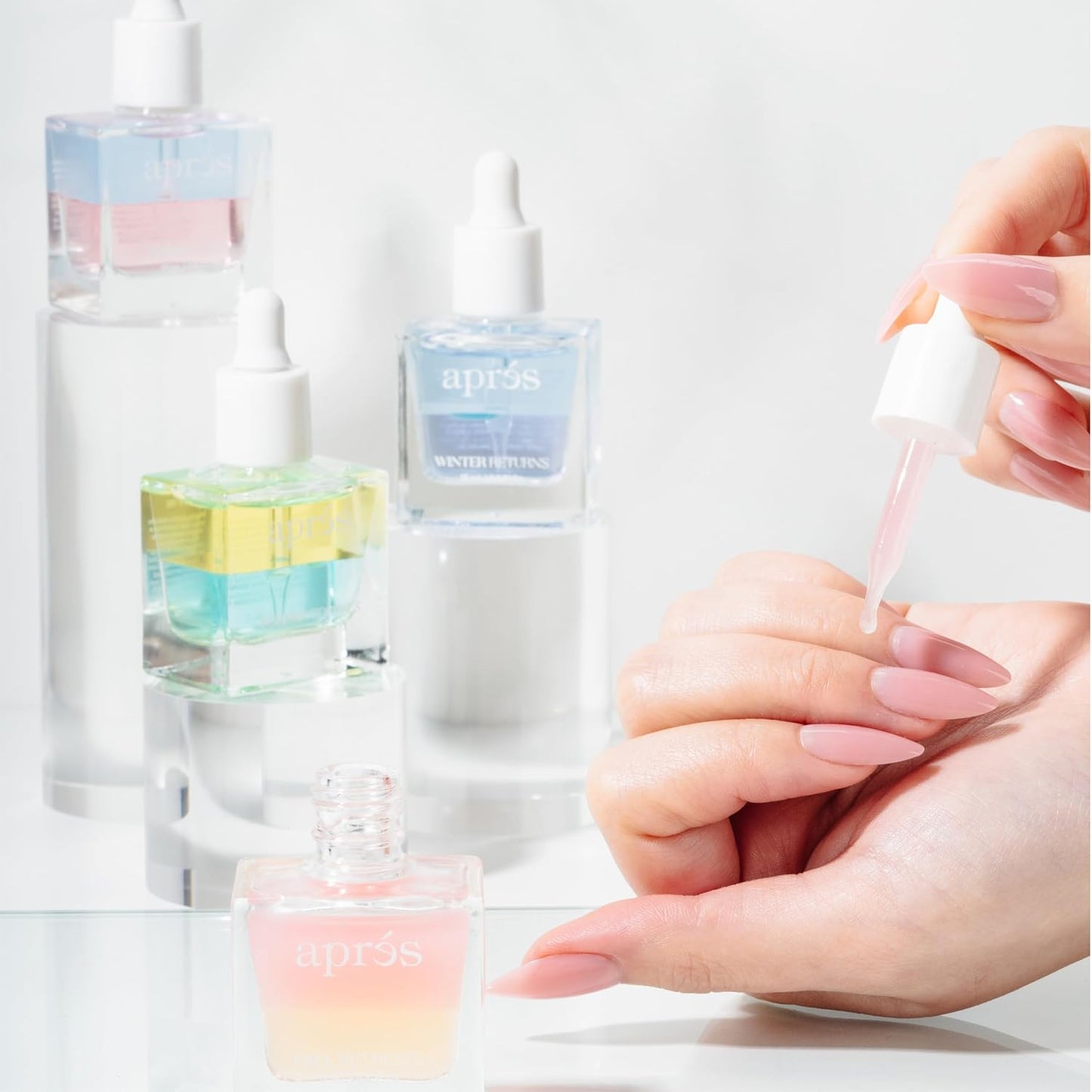 Apres Light & Shadow Cuticle Serum, Nourishing Blend of Almond and Jojoba Oil, Vitamin B and Turmeric, Cuticle Repair Oil 15 mL (15 ml, Summer Touches (Orange, Violet, and Cedar))