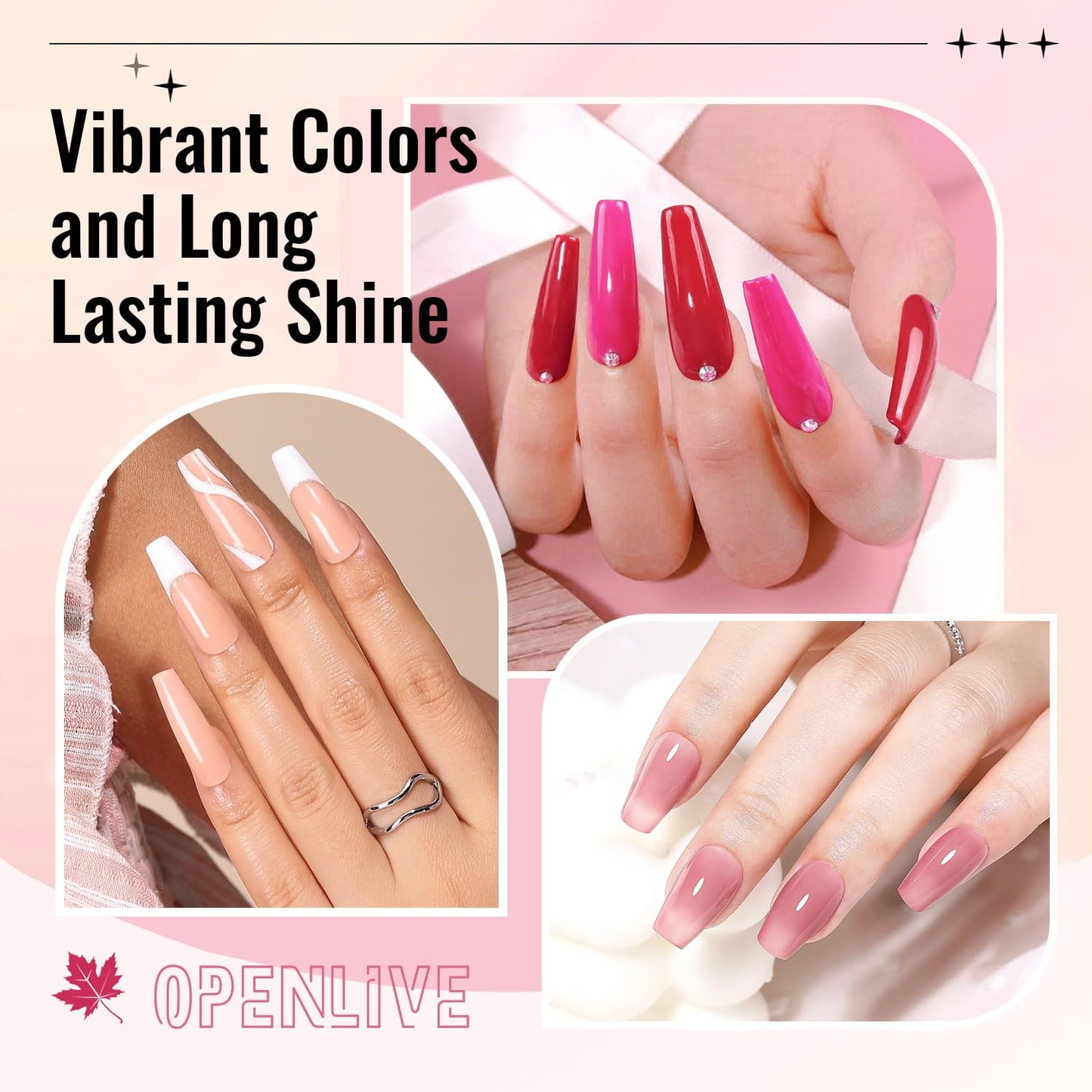 12 PCS Nail Polish Set With 10 Colour Combo, 2 PCS Base And Top Coat,Fast Drying Nail Polish For Home DIY And Beginners.