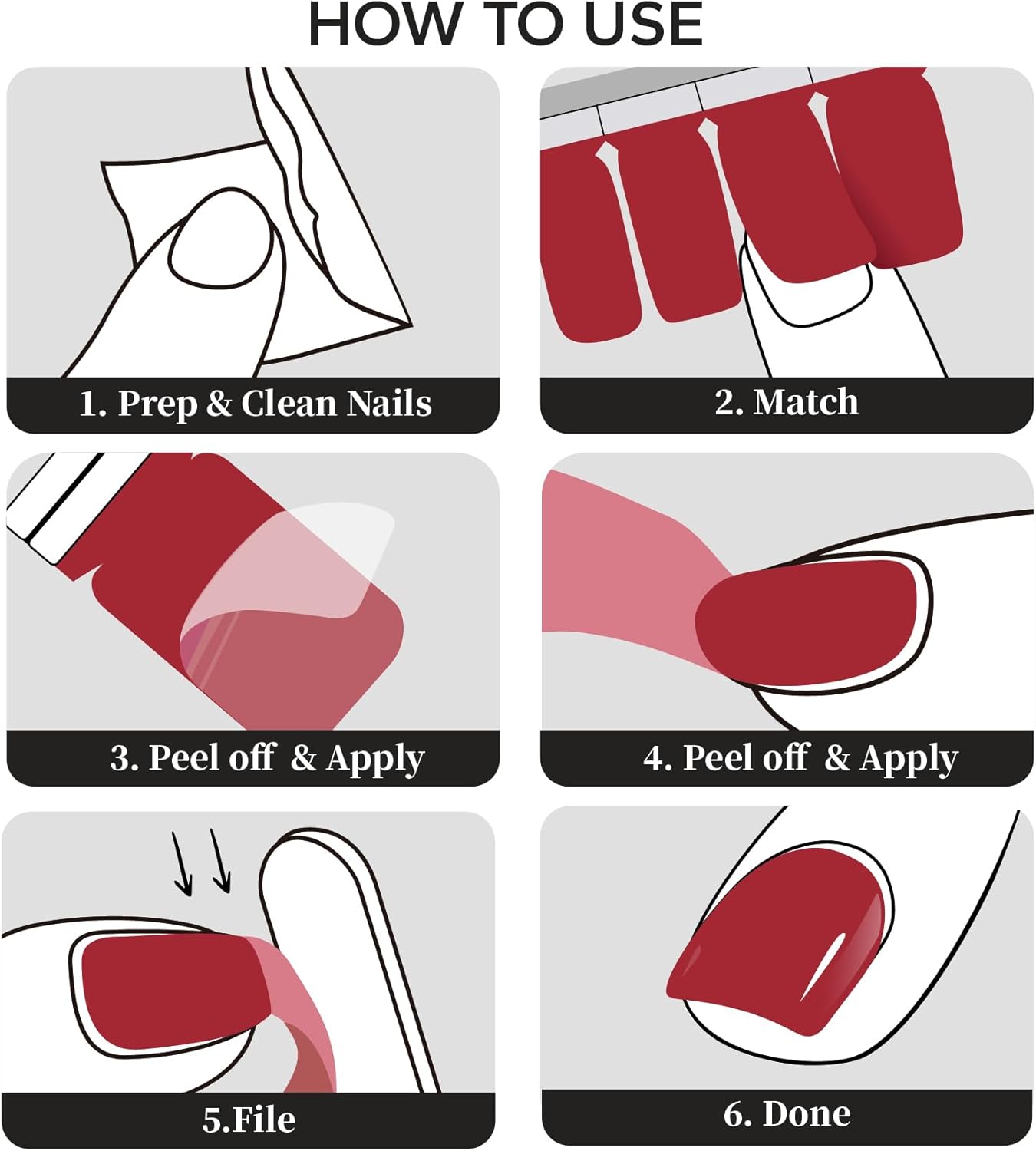 Nail Polish Strips, 20Pcs Salon Quality Gel Nail Stickers, Easy Long Lasting Wraps for Short Nails no UV Light Needed (Glitter Cinnamon)