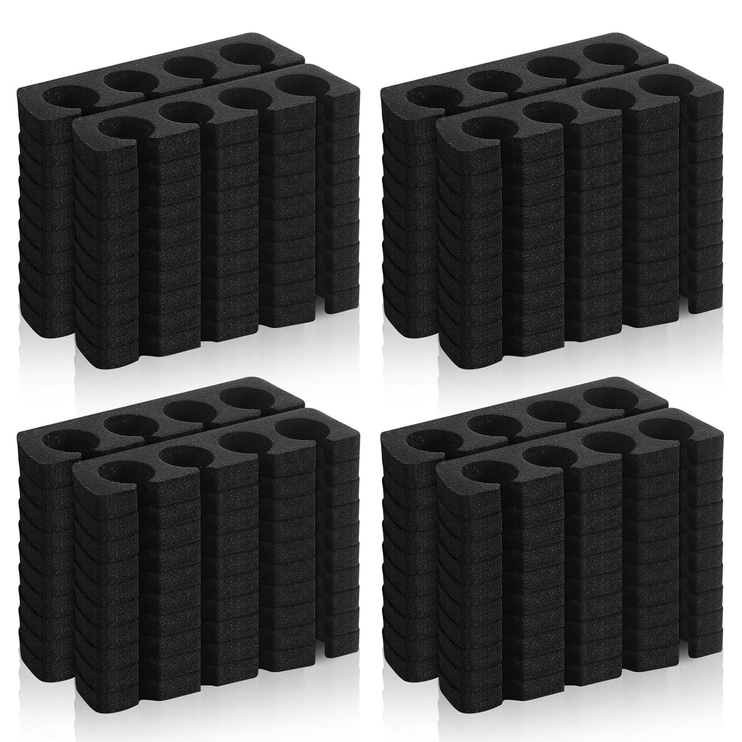 300 Pcs Toe Separators for Nail Polish Bulk Toe Separator Pedicure Correct Foot for Men Women Nail Polish Comfy Soft Pedicure Supplies (Black)