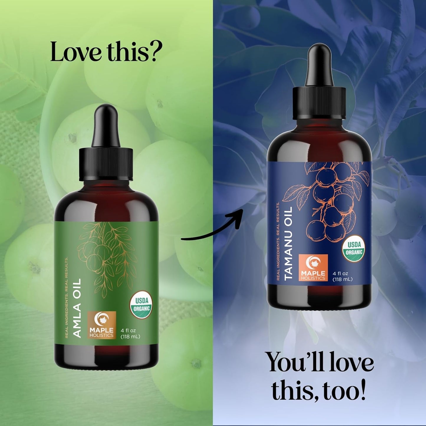 Organic Amla Oil for Hair - 100% Pure Amla Hair Oil for Volume Shine & Hydration - Cold-Pressed Extra Virgin Unrefined Non-GMO & USDA Organic for Nourishing Moisturizing Scalp Care (4 Fl Oz)