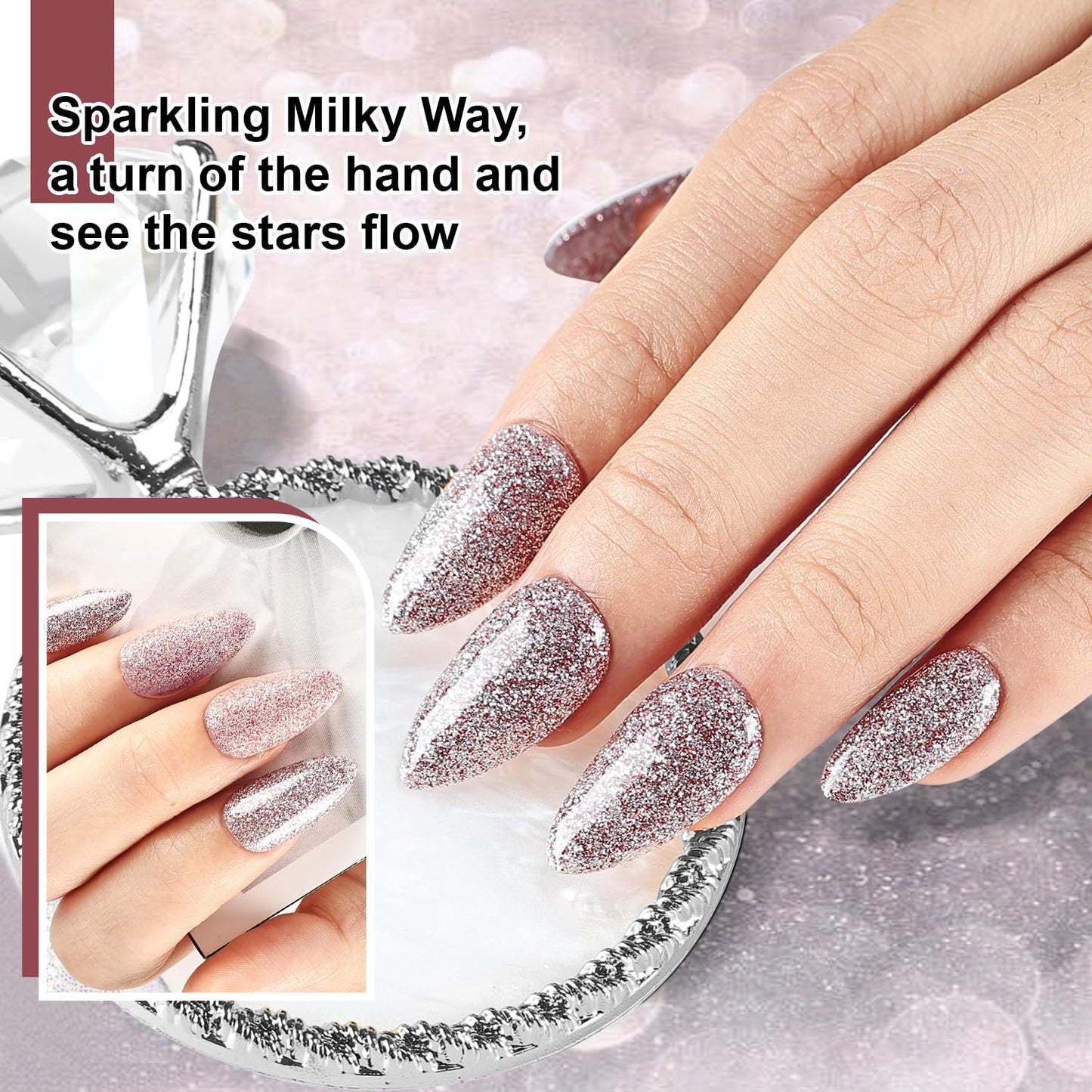 JODSONE 12 Bottles Gel Nail Polish Set with Base Coat and Top Coat Great Holiday Gift for Ladies and Girls