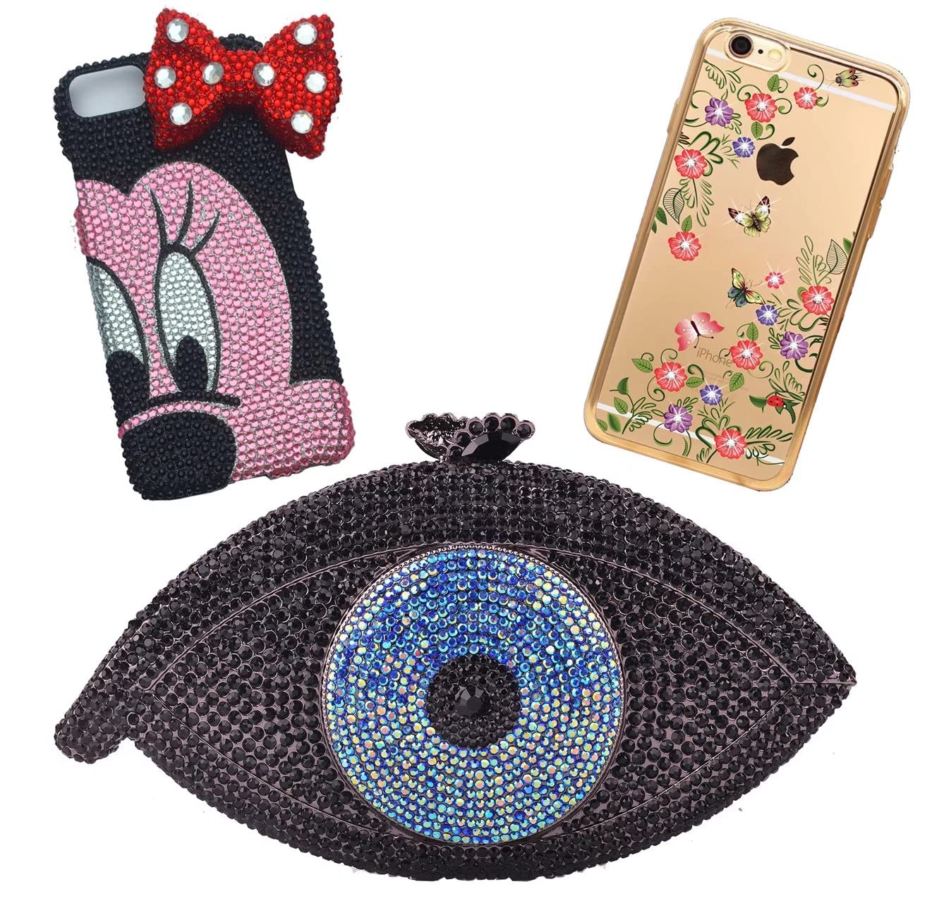 1500 Pieces SS16 4mm Flatback Rhinestones Clear Glass Round Gems Crystals for Nail Art DIY Crafts Clothes Shoes Bags （Light Blue）