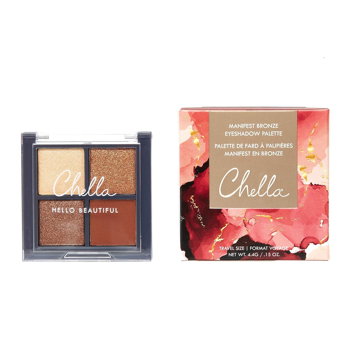 Chella Makeup Eyeshadow Palette, Travel Size, Manifest